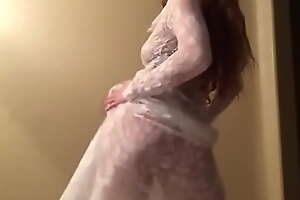 Hot Burlesque Dance with see-through dress