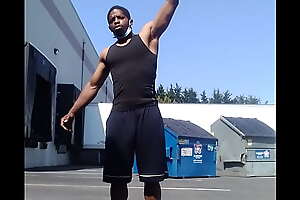 Thick cock black workout  Spokane, work impetus ,big balls gonna edge later for chubby cumshotmorning muscle bbc master out showing off arms,and chest from seattle,wa-spokane