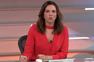 Ana Paula Araujo - Sexy e Gostosa de Vermelho - Bom Dia Brasil (30 04 21)