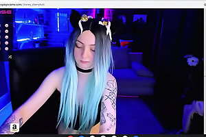 cosplay floosie just being a floosie on webcam