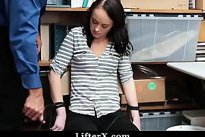 Teen Tied Up and Exposed For Shoplifting